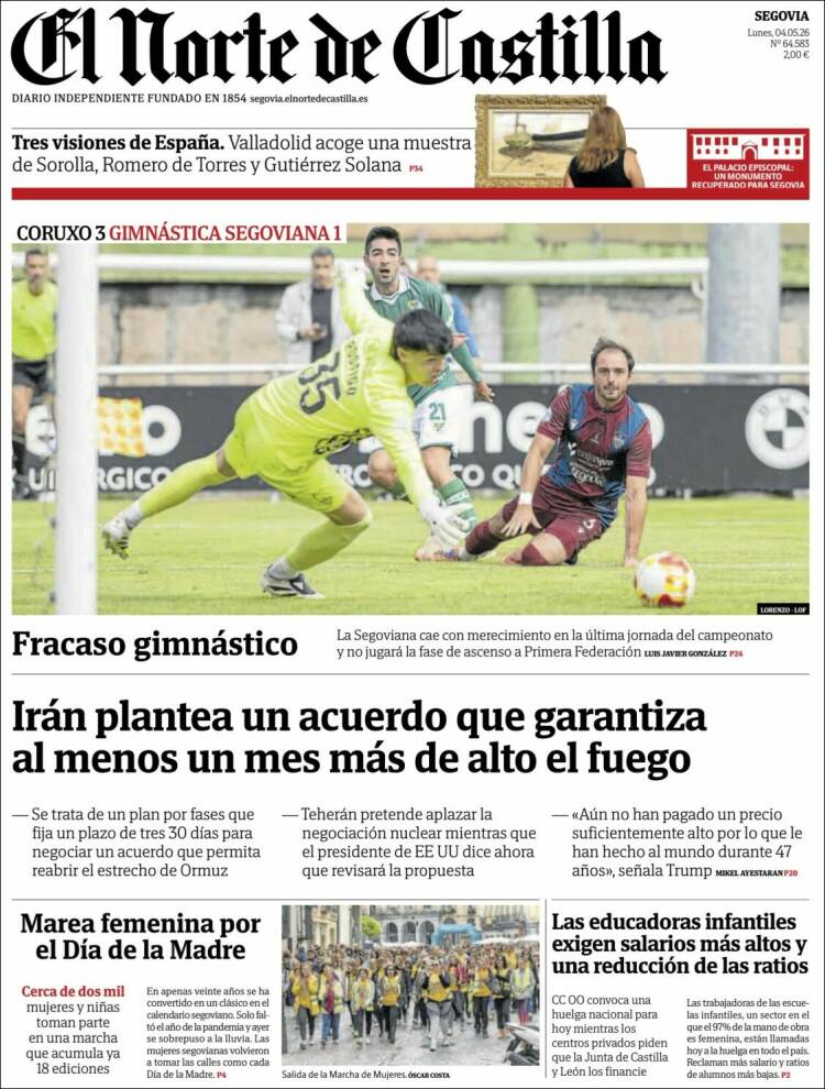Portada de Norte de Castilla - Segovia (Espa&ntilde;a)