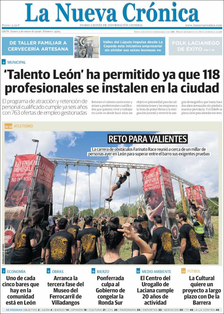 Portada de La Nueva Crónica (Espa&ntilde;a)