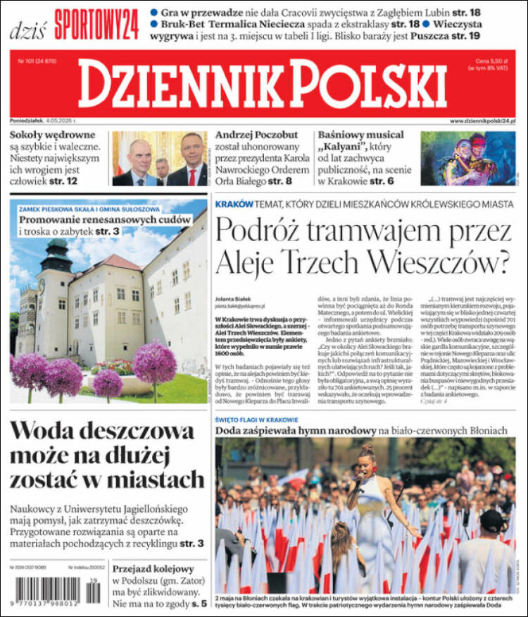 Portada de Dziennik (Polonia)