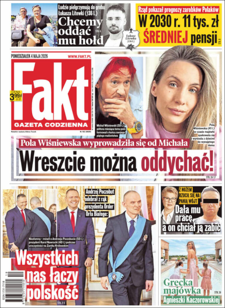 Portada de Fakt (Polonia)