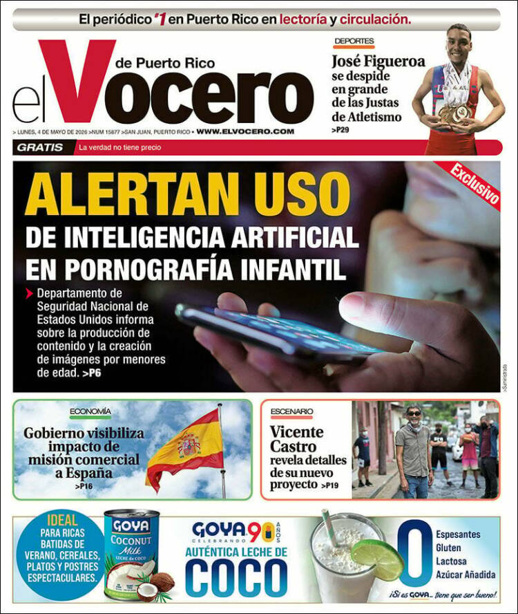 Portada de Vocero (Puerto Rico)