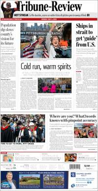 Portada de Tribune-Review (USA)