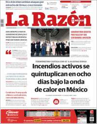 Portada de La Razón (M&eacute;xico)