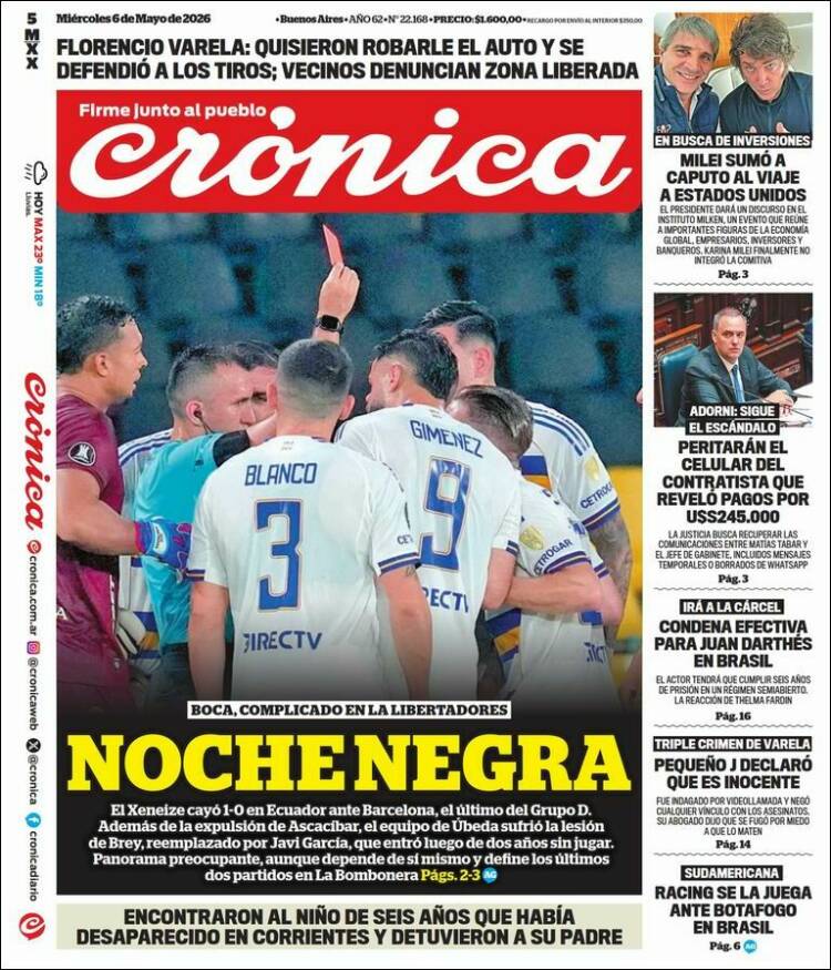 Portada de La Voz del Chaco (Argentina)