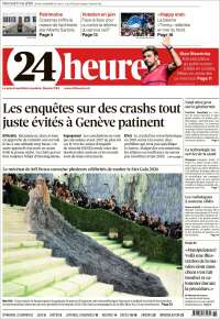 Portada de 24 Heures (Suisse)
