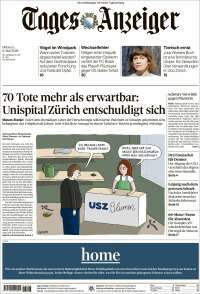 Portada de Tages-Anzeiger (Suisse)