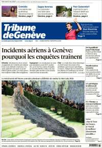 Portada de La Tribune de Genève (Suisse)