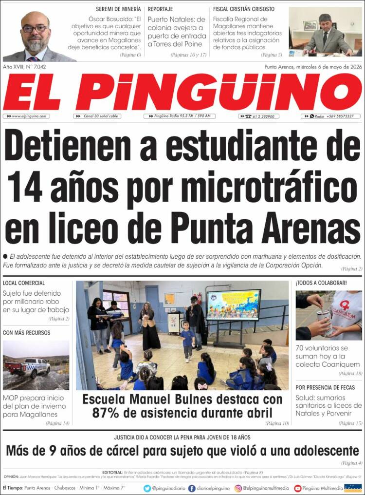 Portada de El Pingüino (Chile)
