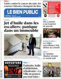 Portada de Le Bien Public (Francia)