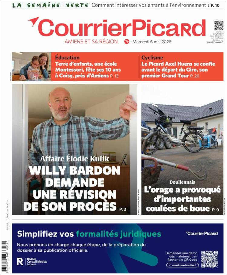 Portada de Courrier Picard (France)
