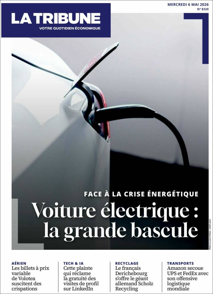 Portada de La Tribune (Francia)