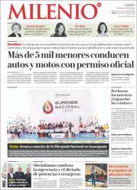 Portada de Milenio de León (M&eacute;xico)