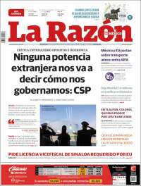 Portada de La Razón (M&eacute;xico)