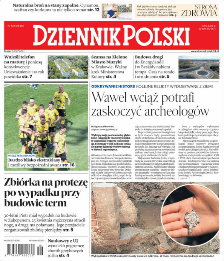 Portada de Dziennik (Polonia)