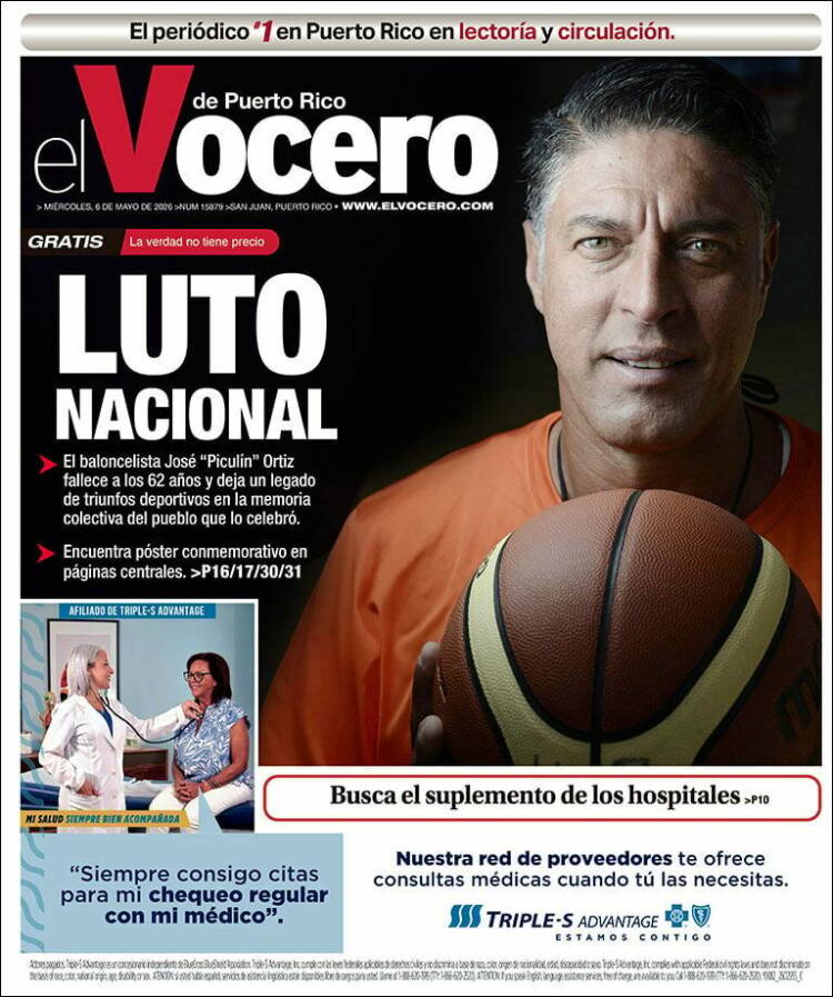 Portada de Vocero (Puerto Rico)