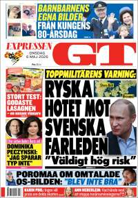 Portada de Göteborgstidningen (Suecia)