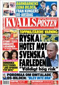 Portada de Kvällsposten (Suecia)