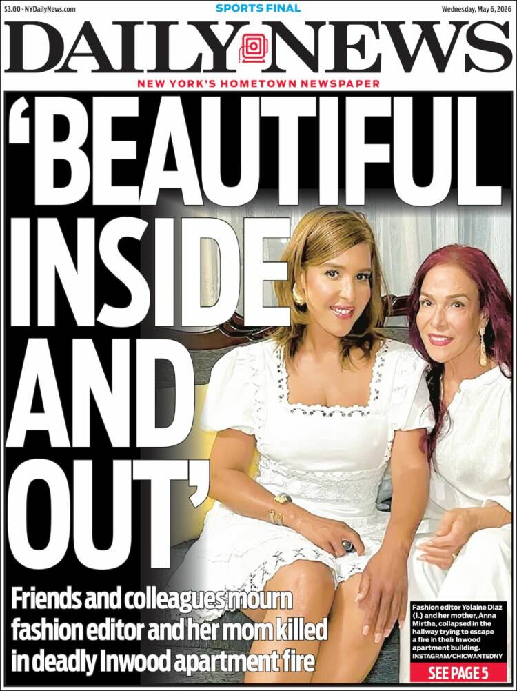 Portada de Daily News - New York (USA)