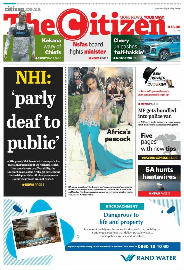Portada de The Citizen (South Africa)