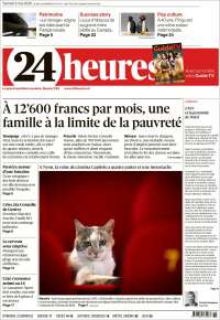 Portada de 24 Heures (Suisse)