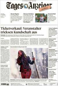 Portada de Tages-Anzeiger (Suisse)