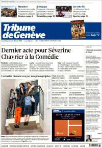 Portada de La Tribune de Genève (Suisse)