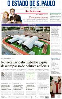 Portada de O Estado de São Paulo (Brasil)