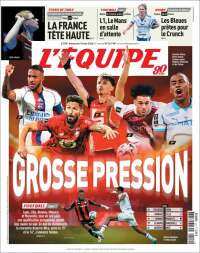 Portada de L'Equipe (Francia)