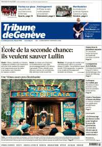 Portada de La Tribune de Genève (Switzerland)
