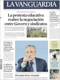 Portada de La Vanguardia (Spain)