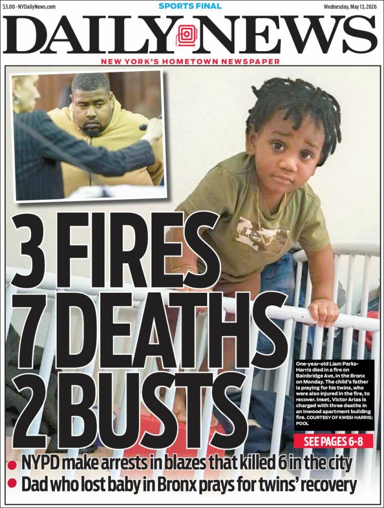 Portada de Daily News - New York (&Eacute;tats-Unis)