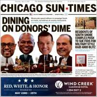 Portada de Chicago Sun-Times (USA)