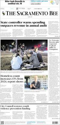 Portada de The Sacramento Bee (USA)