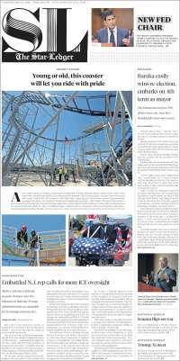 Portada de Star-Ledger (USA)