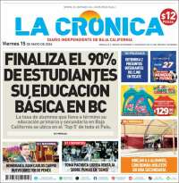 Portada de La Crónica de Baja California (M&eacute;xico)
