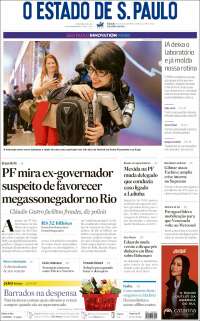 Portada de O Estado de São Paulo (Brasil)