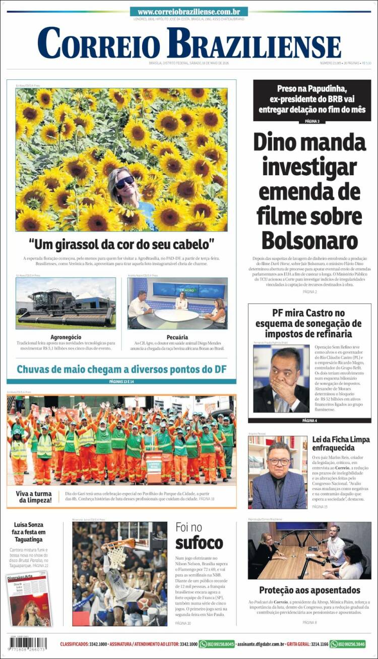 Portada de Correio Braziliense (Brasil)