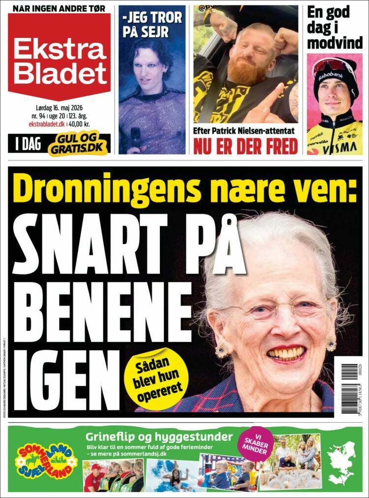 Portada de Ekstra Bladet (Dinamarca)