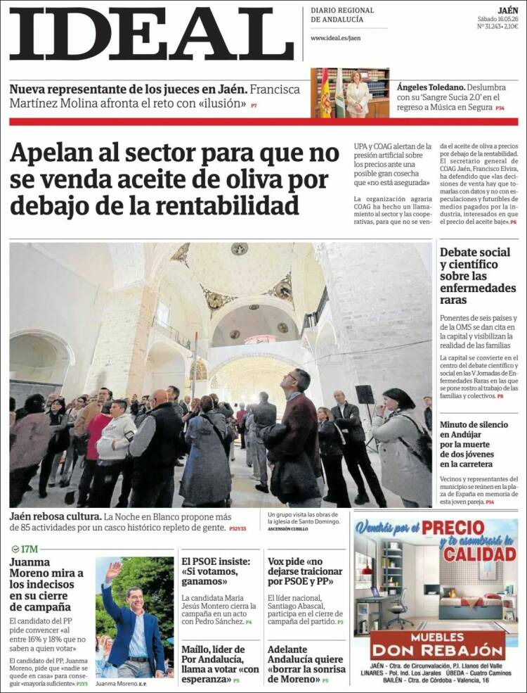 Portada de El Ideal de Jaén (Espa&ntilde;a)