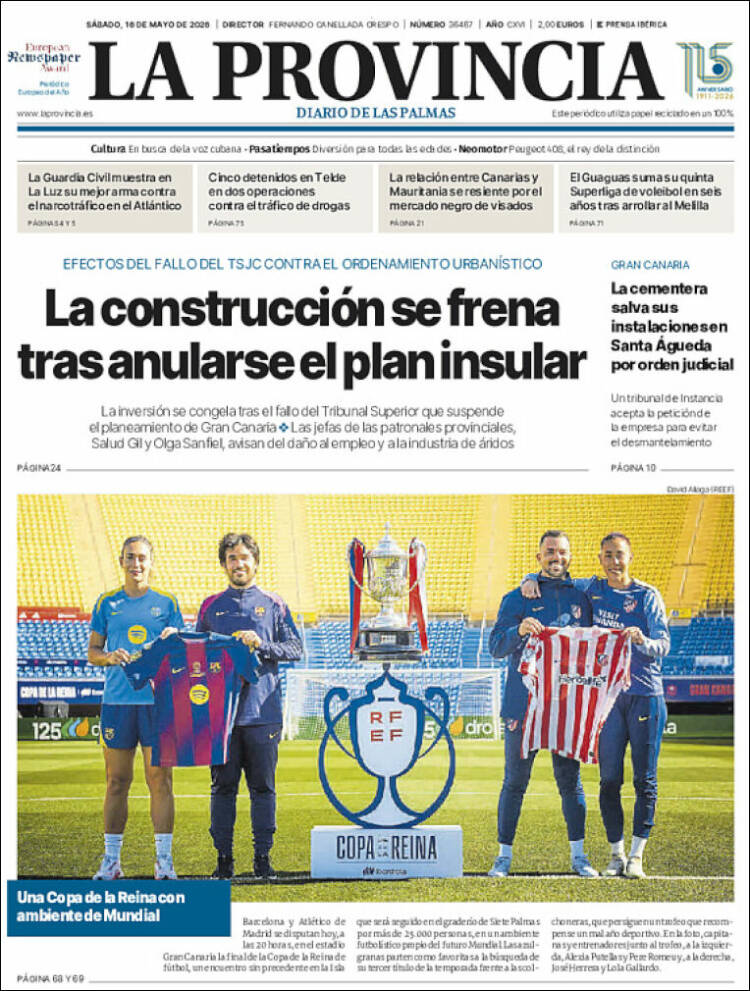 Portada de La Provincia (Spain)