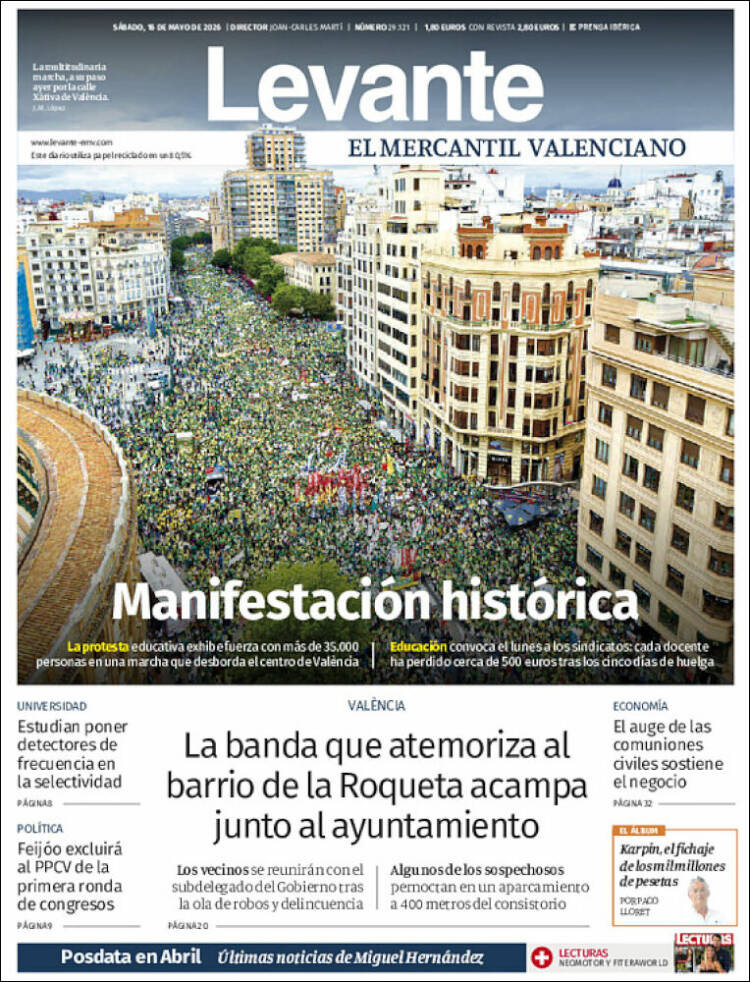 Portada de Levante (Espa&ntilde;a)