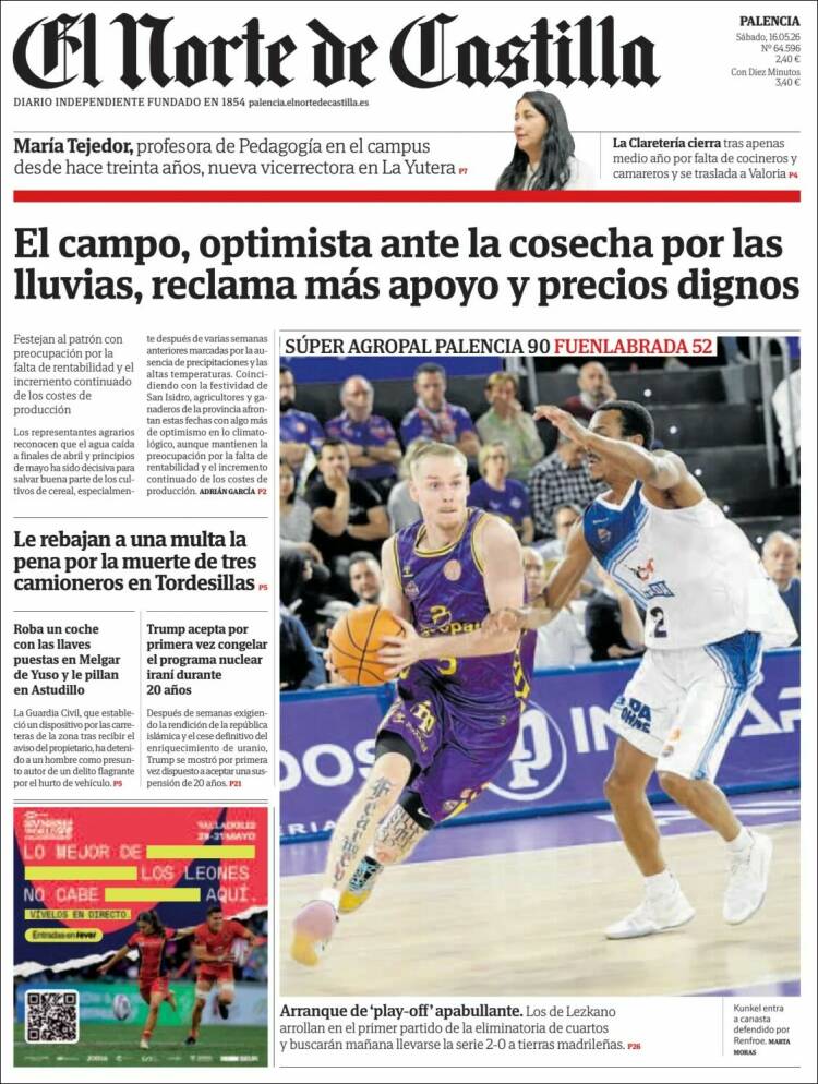 Portada de Norte de Castilla - Palencia (Espa&ntilde;a)