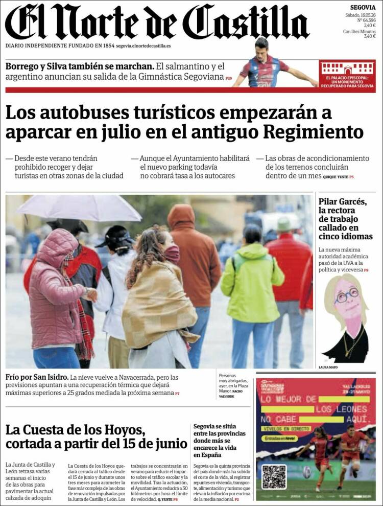 Portada de Norte de Castilla - Segovia (Espa&ntilde;a)