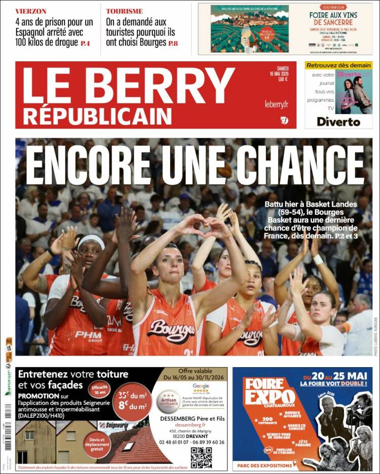Portada de Berry Republicain (Francia)