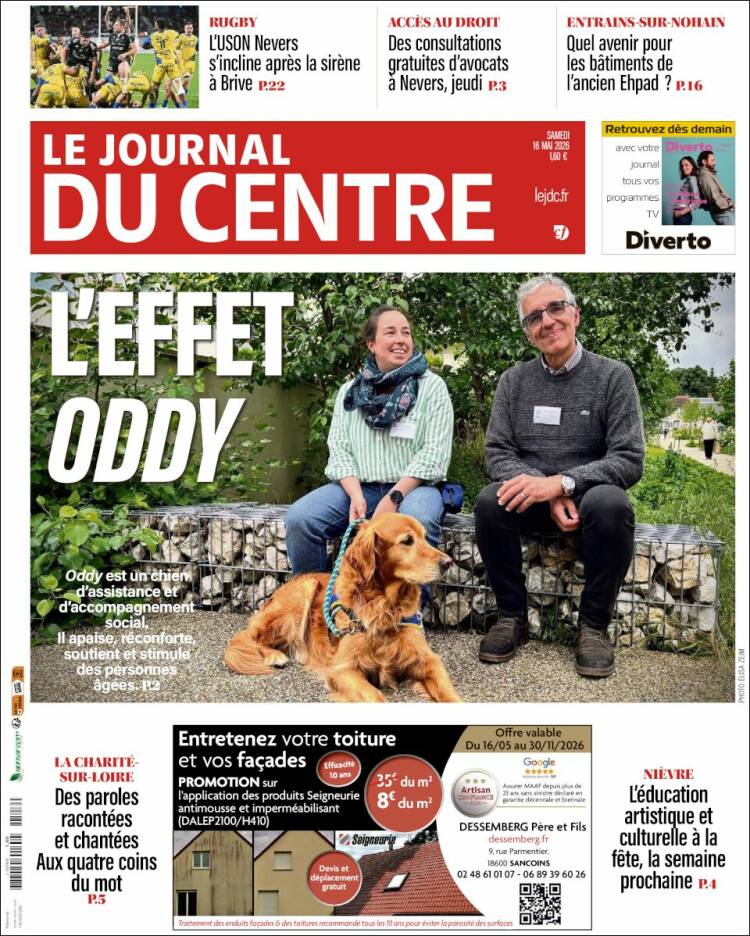Portada de Le Journal du Centre (France)