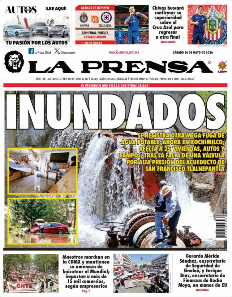 Portada de La Prensa (M&eacute;xico)