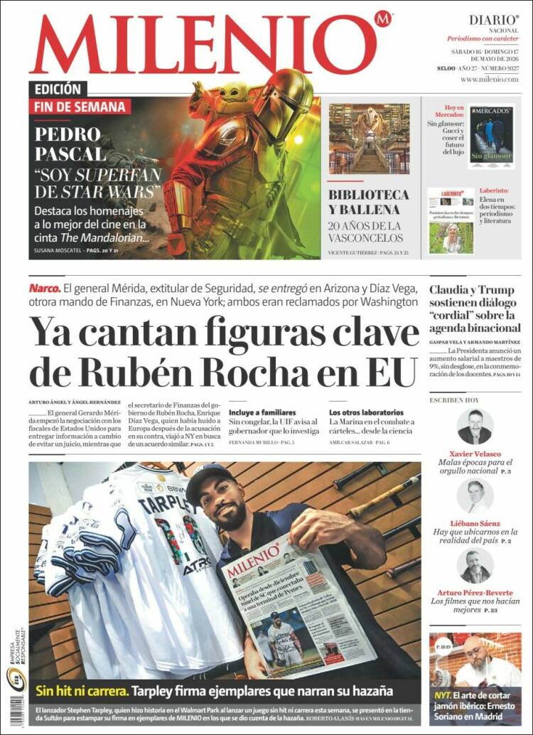 Portada de Milenio (M&eacute;xico)