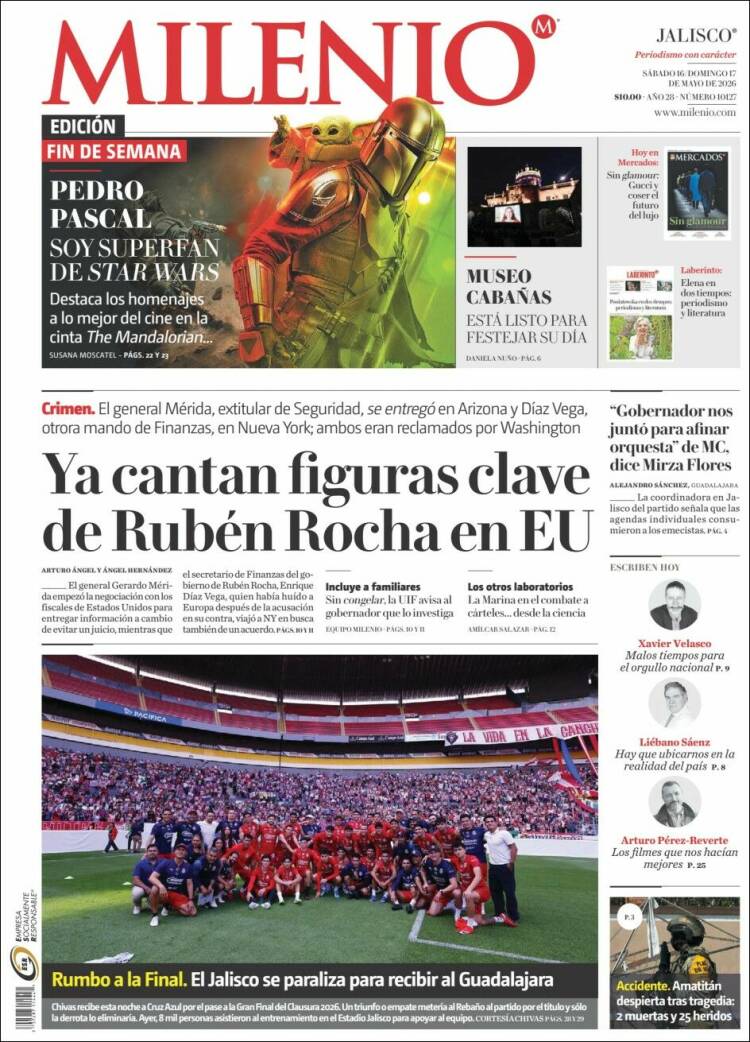 Portada de Milenio - Jalisco (M&eacute;xico)