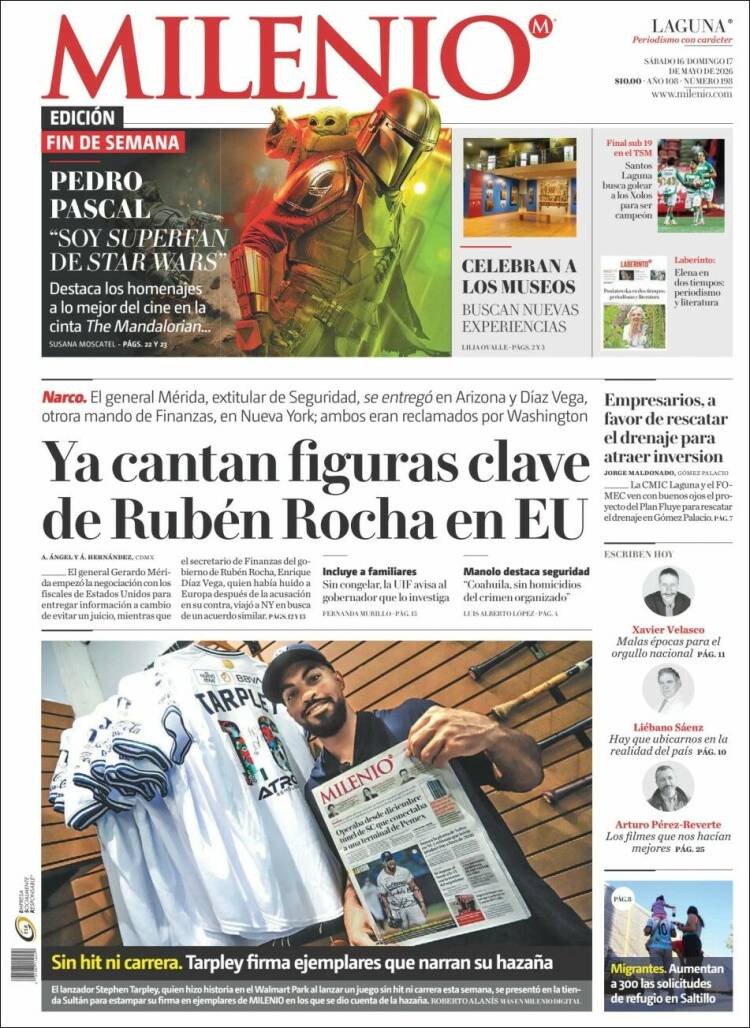 Portada de Milenio - Laguna (Mexico)