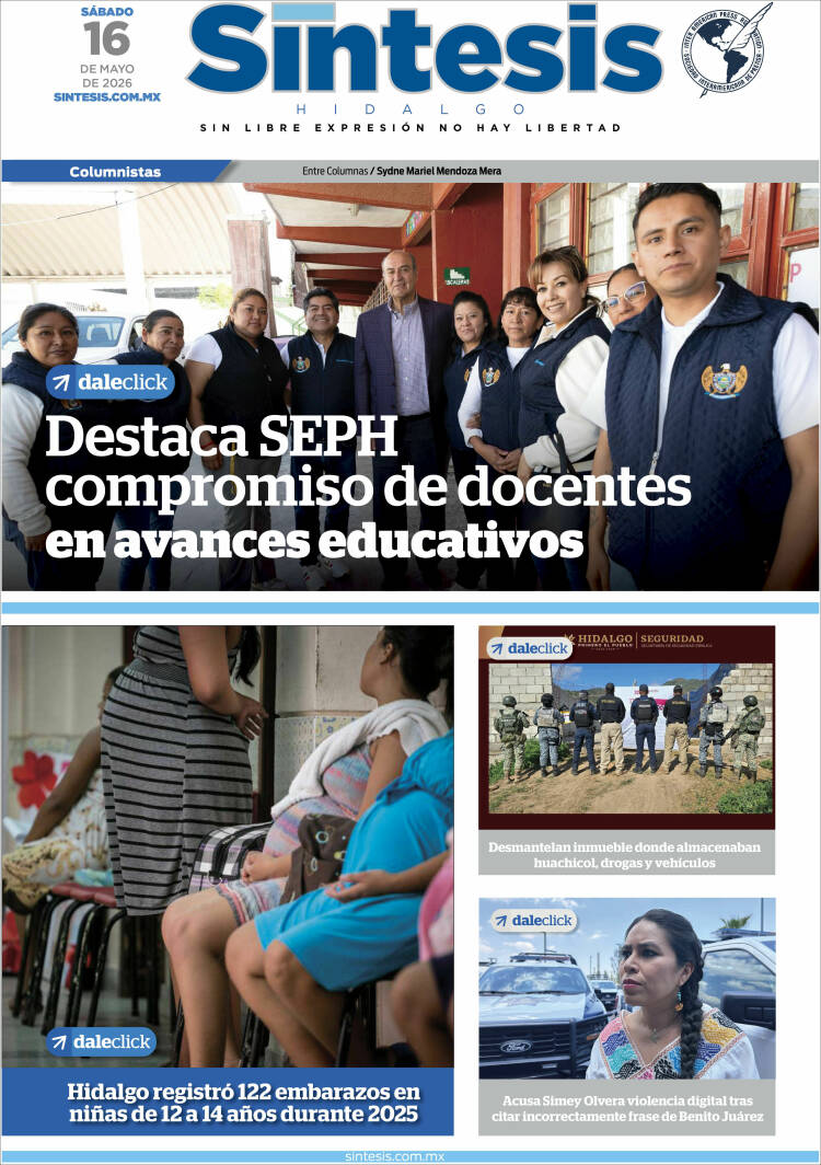 Portada de Sistesis - Hidalgo (M&eacute;xico)